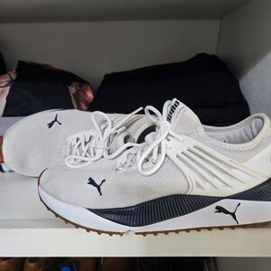 Puma White and Black Sneakers